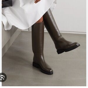 ISO Khaite Derby boot in brown size 36